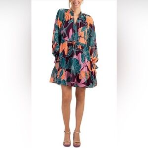 Trina Turk L Rhapsodic Floral Print Dress - Perfect Condition